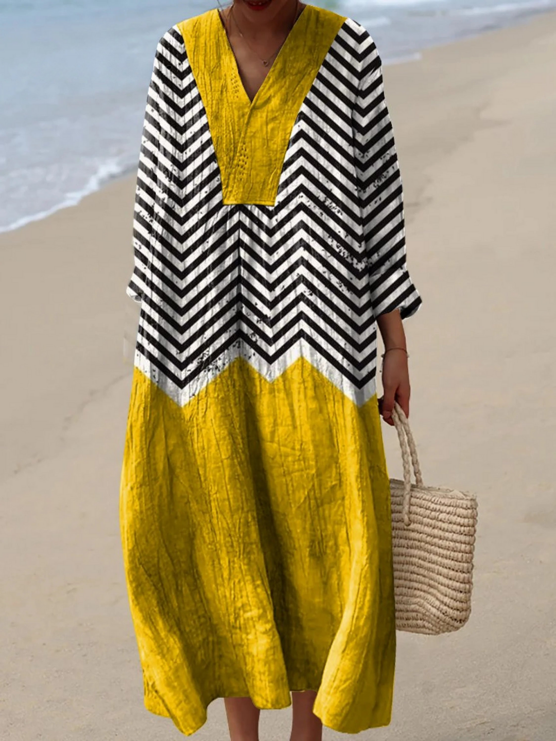 Zara | Breezy Summer Dress with Long Sleeves